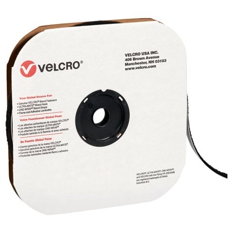 Velcro Brand 1/2'' x 75' - Loop - Black VELCRO Brand Tape - Individual Strips BUY00016492